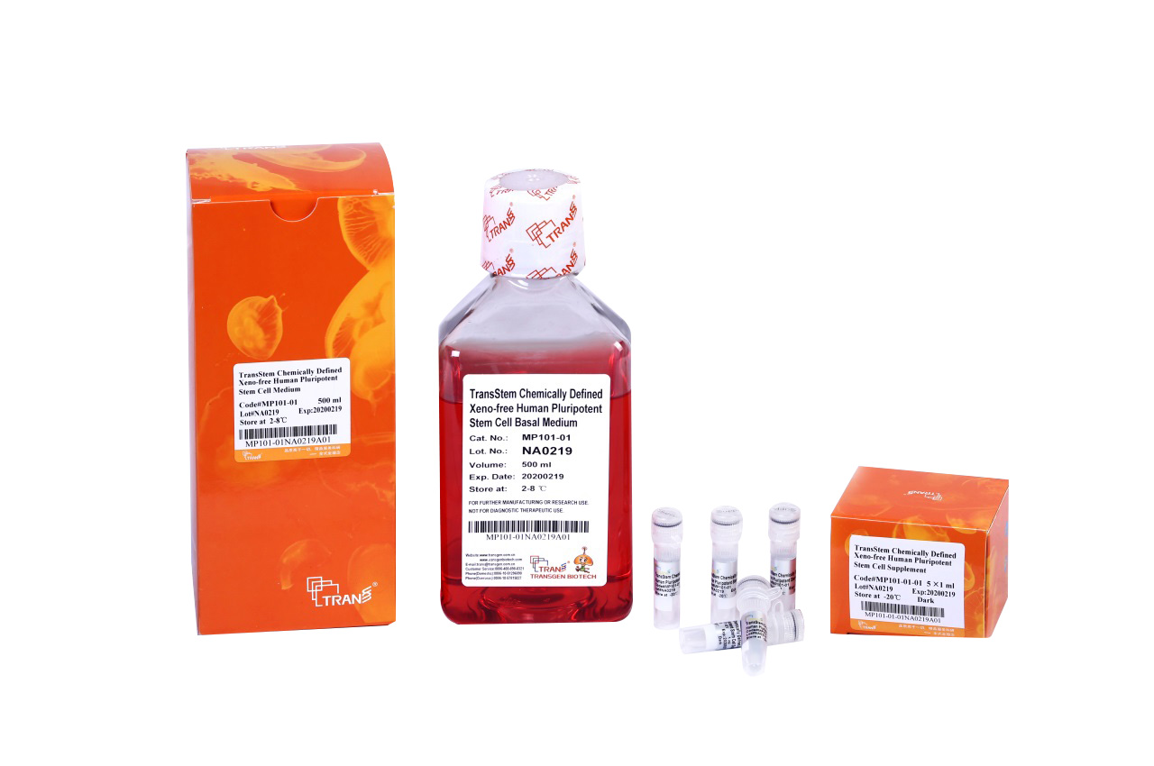 TransStem® Chemically Defined Xeno-free Human Pluripotent Stem Cell Medium